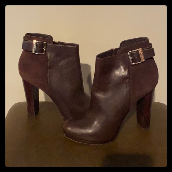 MICHAEL Michael Kors Leather High Heel Boots 71/2 - Picture 2 of 15